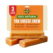 Tibetan Yak Cheese Himalayan Chews for Large Dogs, 3 Pieces Bag