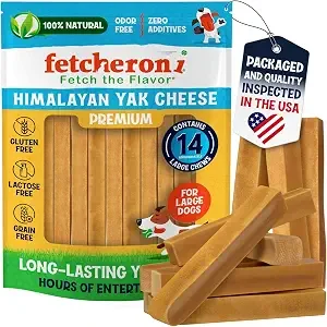 FETCHERONI Yak Cheese Himalayan Dog Chews – Long Lasting, Odorless, Natural Dog Bones - High Protein, No GMO Treat – Made with Real Himalayan Salt and Yak Milk for Medium and Small Dogs - 3 lbs