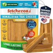 FETCHERONI Himalayan High-Protein Dog Treats, Large Yak Cheese Dog Chews, Medium, 3 Lbs