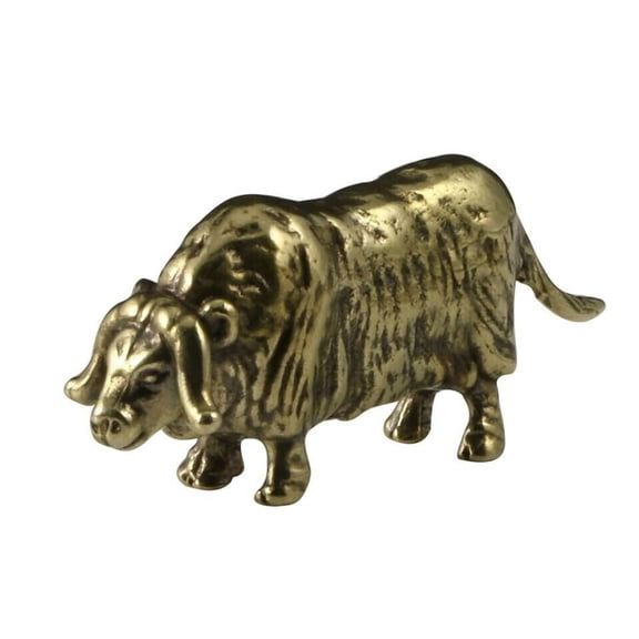 Yak Figurine Brass Small Statue Animal Figurines Toys TableDecoration Gift