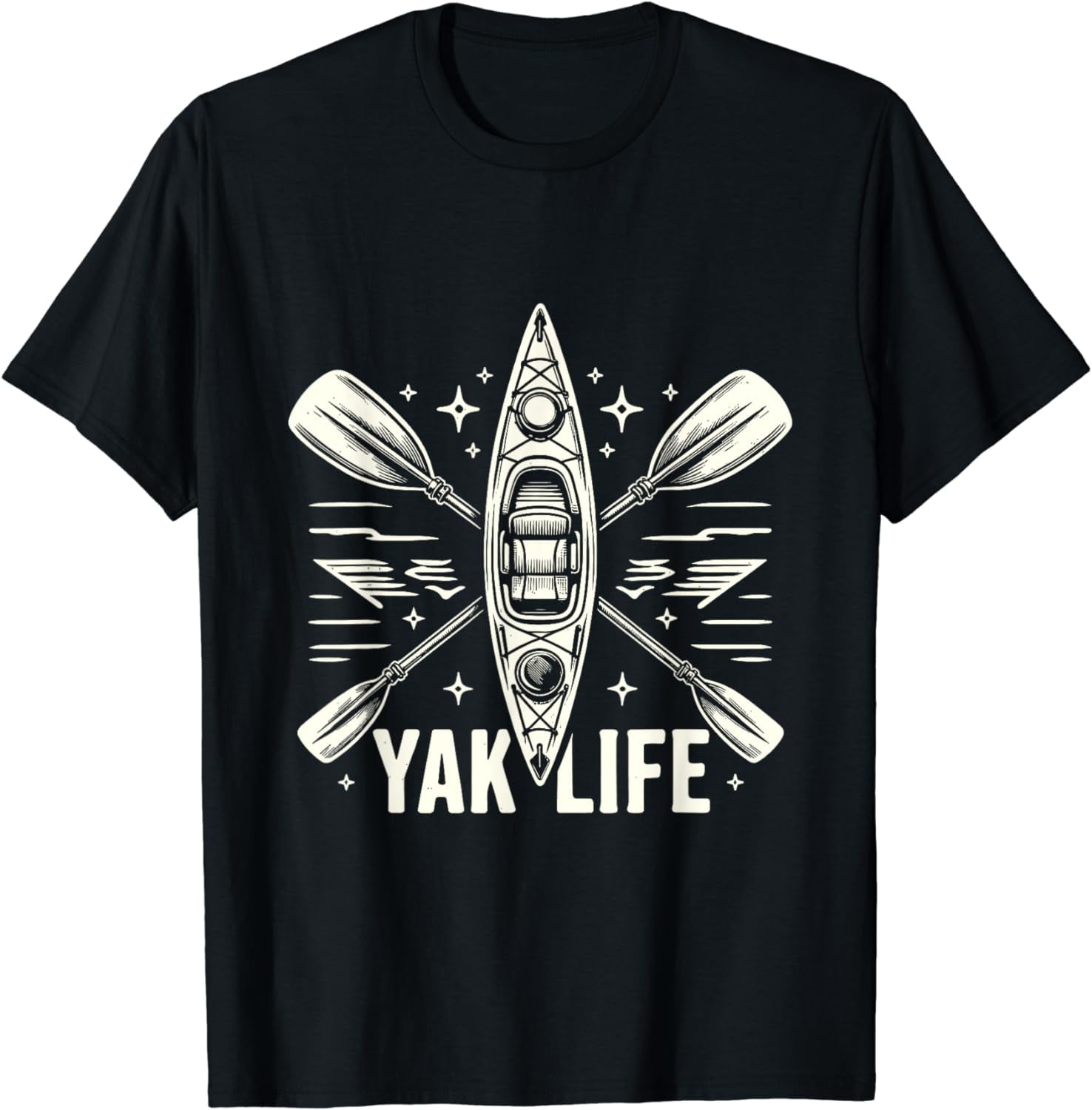 Cool Tie-Dye Kayak Life Sticker - Rainbow Water Design, Vinyl Decal For Kayak, Car, Laptop, Cooler & More (3x5 Inch)