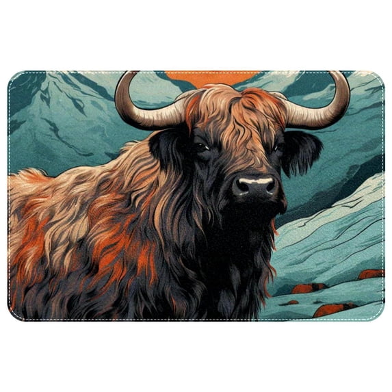 Yak Polyester Non-Slip Machine Washable Bath Rugs Door Rugs Floor Mat