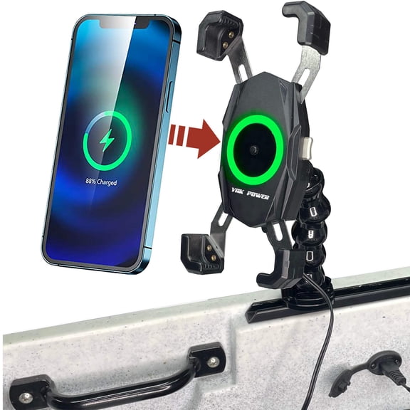 Yak Power 12 Volt Wireless Fast Charger (15W) | One Hand Operation | 360 Degree