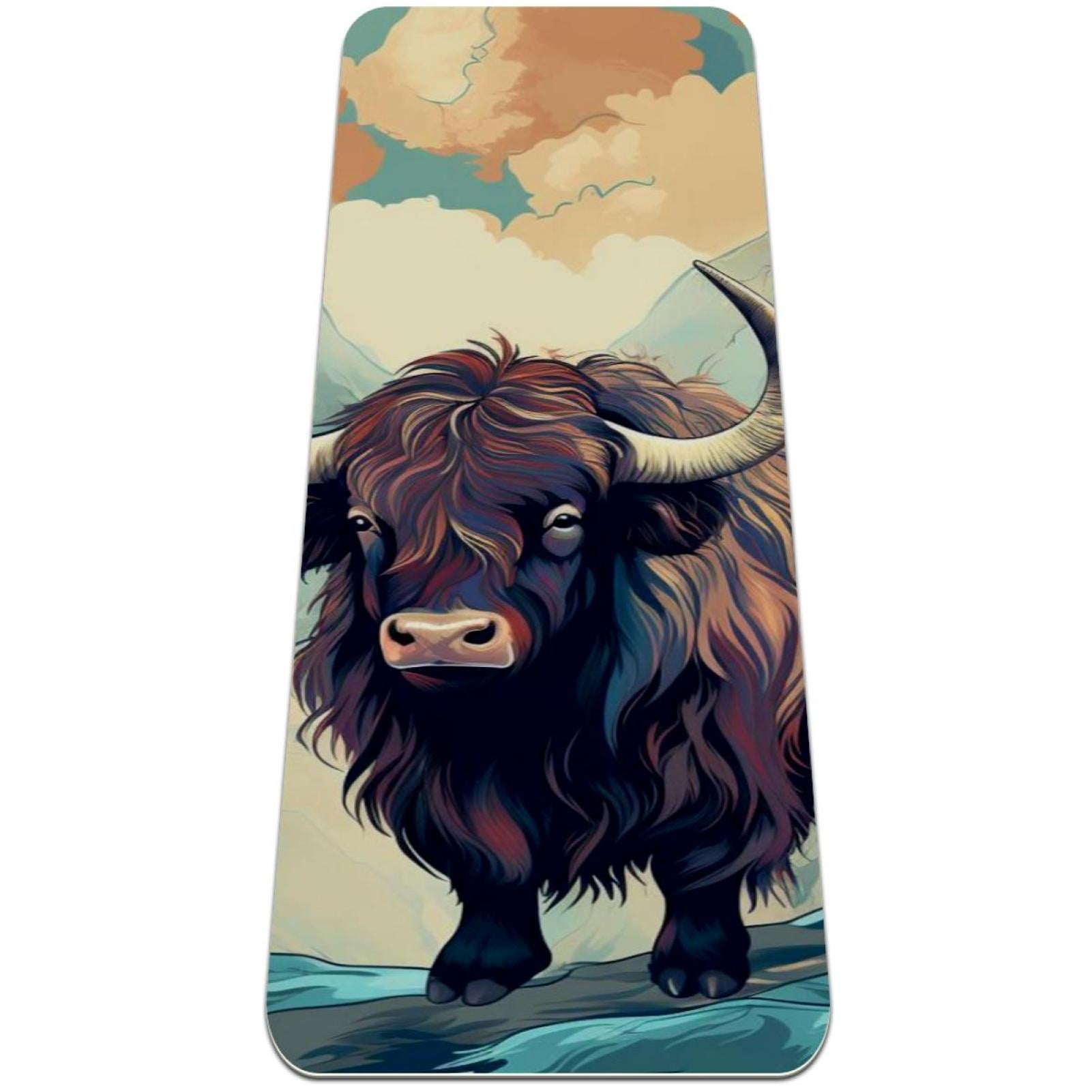 Yak Premium TPE Yoga Mat 6mm Thick High Density Cushioning Lightweight & Durable Extra