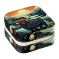 thumbnail image 1 of Yak Travel Portable Square Storage Box with Earring Holder, Necklace Organizer, and Travel Organizer for Rings, Earrings, Necklaces, Bracelets, and More - Ideal for Girls and Women, 1 of 6