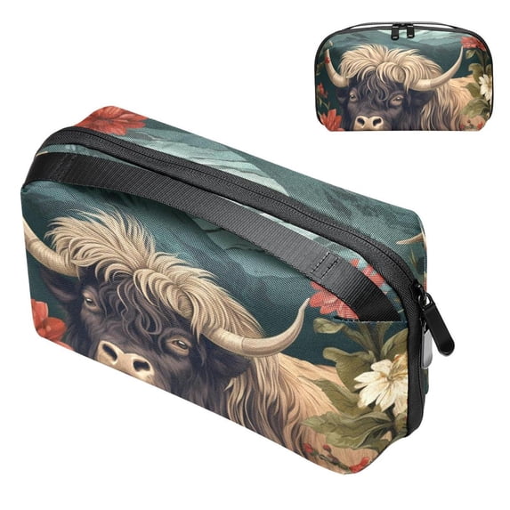 Yak USB Organizer | Hard Drive Cases | Charge Cord Organizer | Travel Cord Organizer Case - Oxford Cloth Waterproof Digital Storage Bag 5.9x9.44x3.14 in