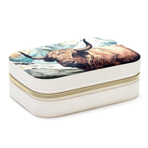 Yak Velvet Portable Bracelet Holder with Removable Compartment - Storage Box, Jewelry Box, and Jewelry Stand - Gift