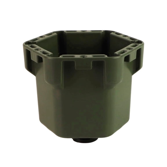 YakAttack Cup Holder Pro Riggable Kayak Fishing Beverage Caddy Ranger Grn