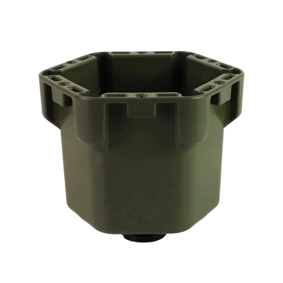 YakAttack Cup Holder Pro Riggable Kayak Fishing Beverage Caddy Ranger Grn