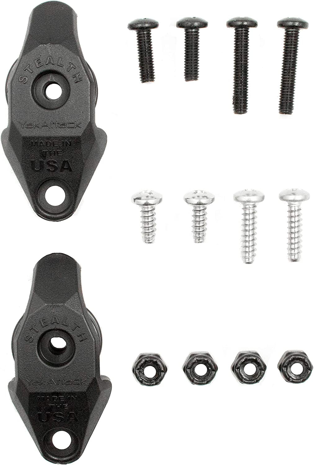 YakAttack Kayak Stealth Pulley with Hardware Black 2 Pack One Size