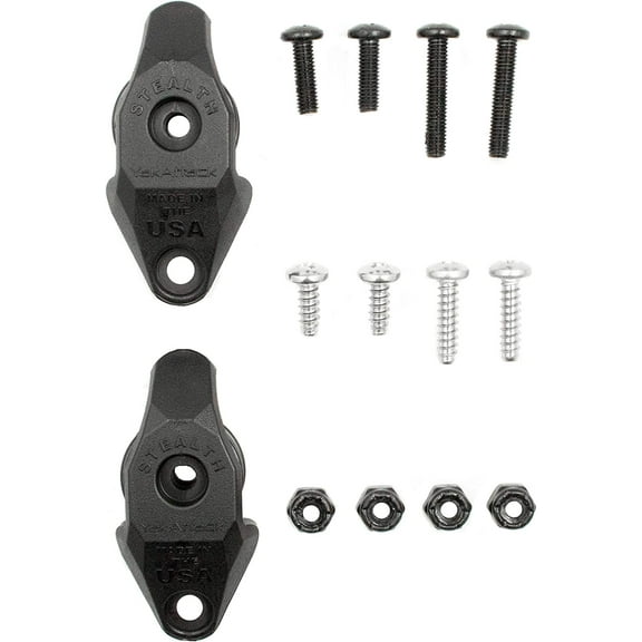 YakAttack Kayak Stealth Pulley with Hardware Black 2 Pack One Size