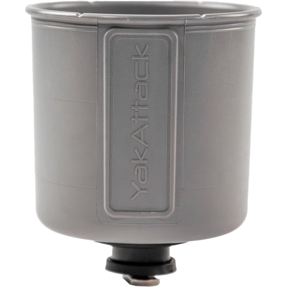 YakAttack MultiMount Cup Holder Compatible W/ GearTrac & MightyMount Grey