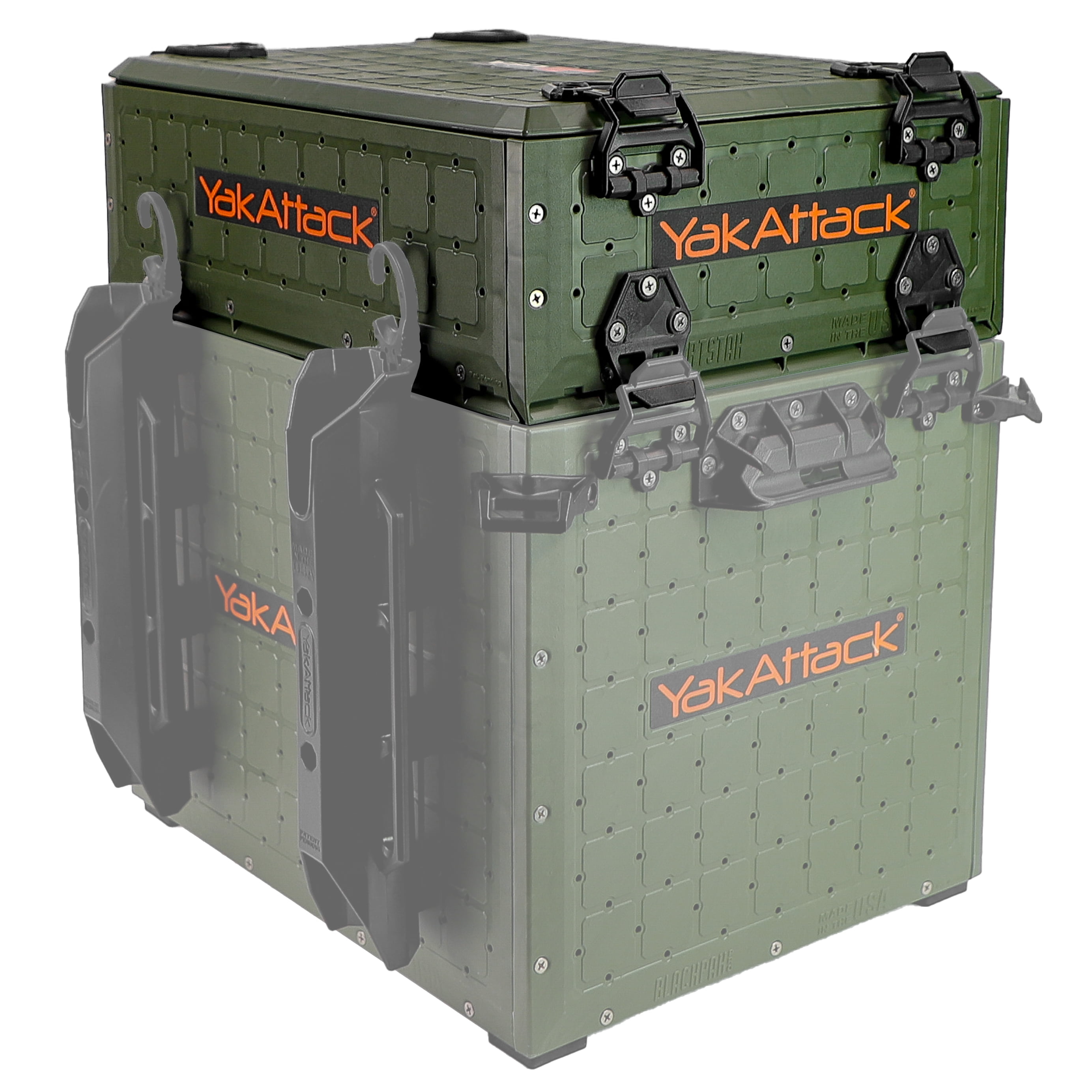 YakAttack ShortStak Upgrade Kit BlackPak Pro 13" x 16" Ranger Green