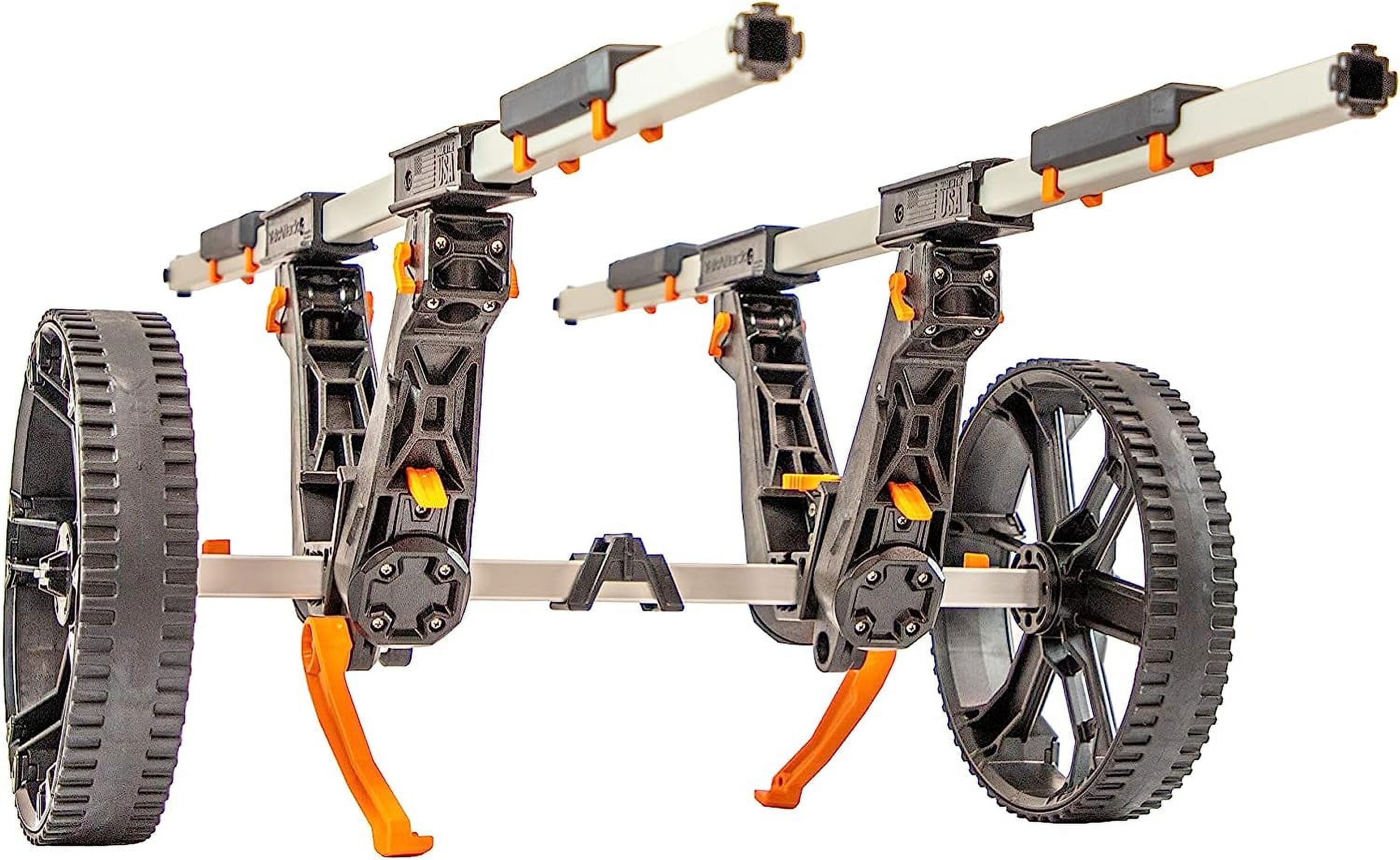 Universal Collapsible Kayak Cart with Anodized Aluminum Frame