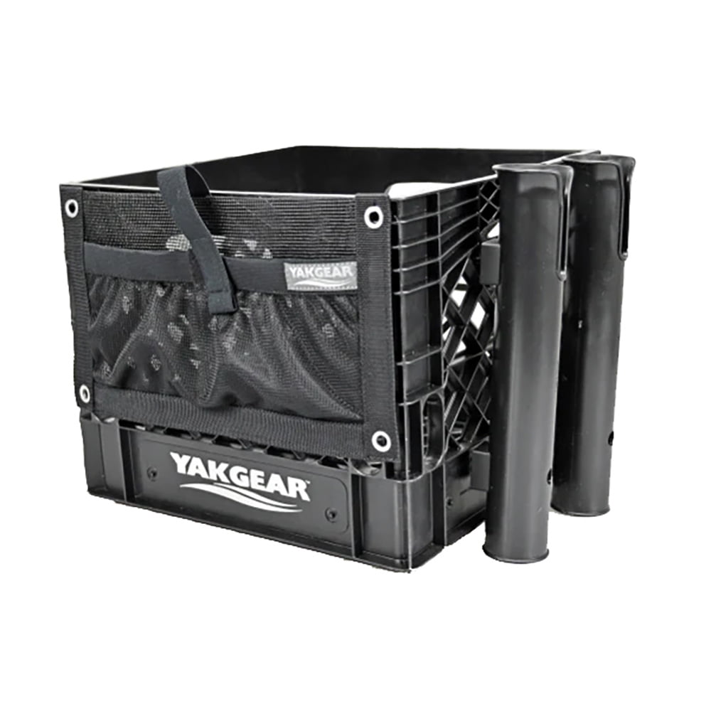 YakGear Angler Crate Black Plastic Angler Crate