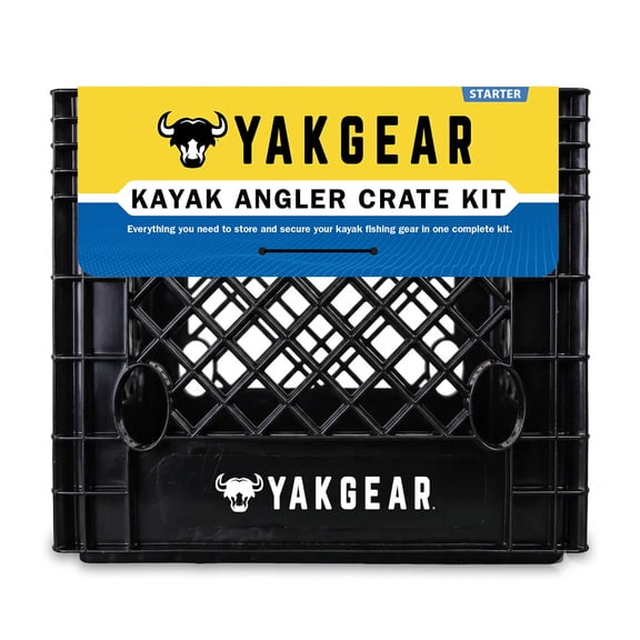 YakGear Angler Crate Black Plastic Angler Crate