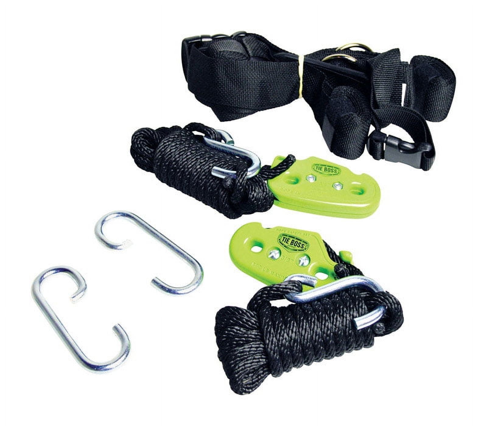 YakGear Tie Boss Tie Down, Polypropylene, Green 1/4" x 12'