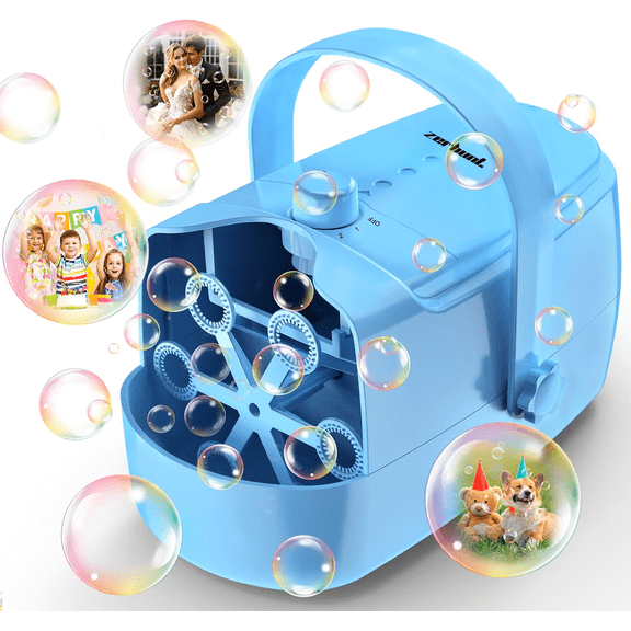 Yakade Automatic Durable Bubble Blower Machine, Blue