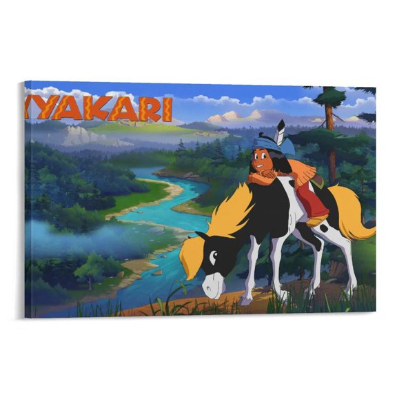 Yakari Poster Anime Germany Poster Decorative Painting Canvas Wall Art Living Room Posters Bedroom Painting 12x18inch(30x45cm)
