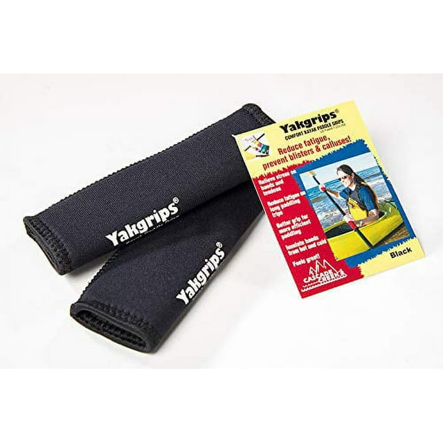 Yakgrips Takeapart Kayak Paddle Grips, NoSlip, Prevents Blisters (Black) Cascade Creek