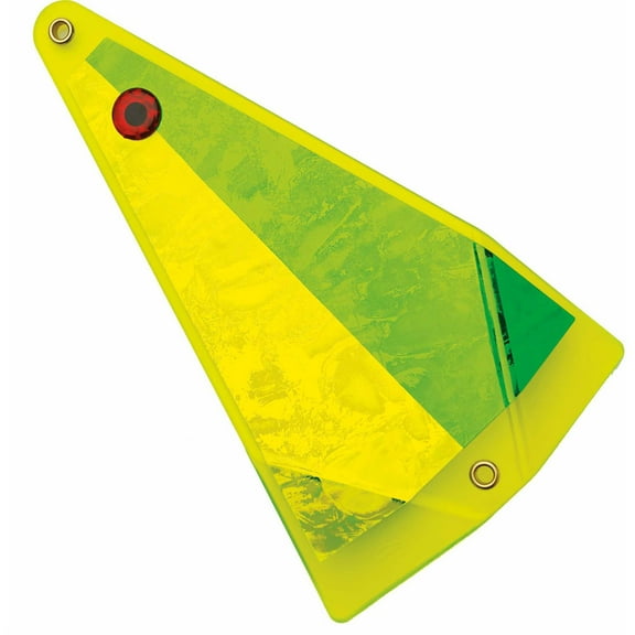 Yakima Bait Big Al's Fish Flash, 8", Chartreuse Edge Aurora Green/Aurora Chartreuse