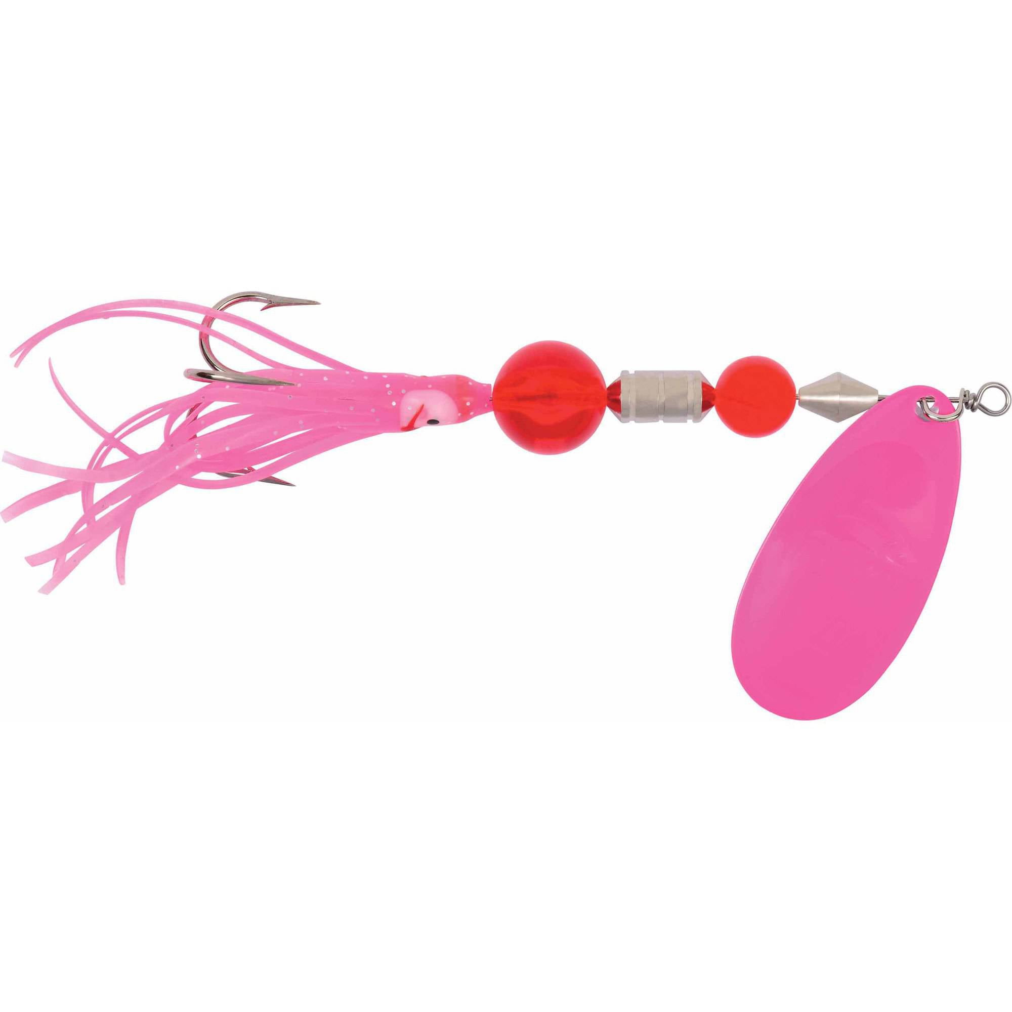 Yakima Bait Flash Glo Squid Spinners Trolling Model, 4-3/4 inch, Fluorescent Red