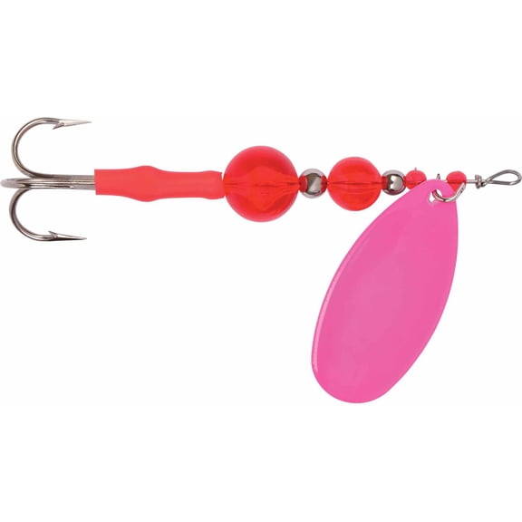 Yakima Bait Flash Glo Casting Spinner, 3/8 oz, Fluorescent Pink