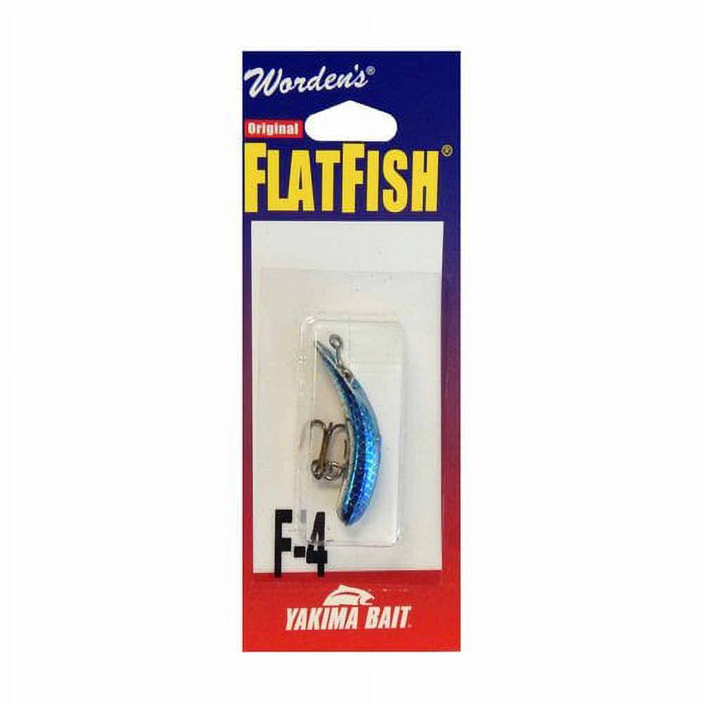Yakima Bait Flatfish F-6 High Action Plug, 2-Inch, Black Orange