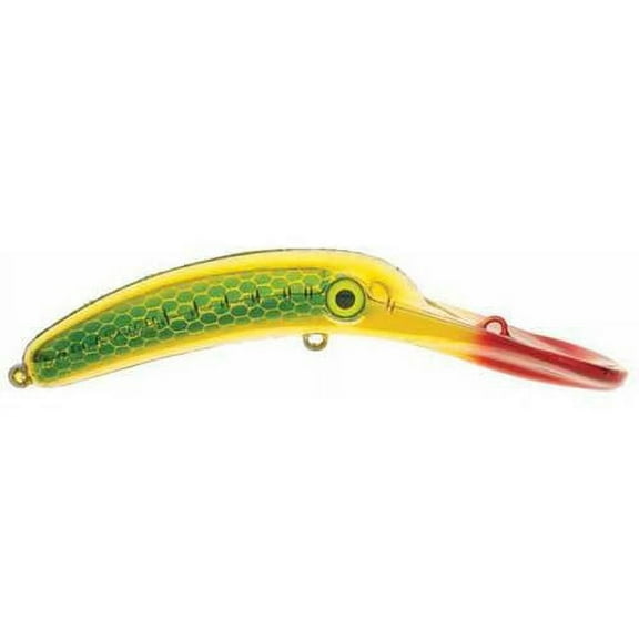 Yakima Bait Mag Lip Trolling Plug 3.5, Metallic Gold Green Pirate, 3 1/2in, 9581