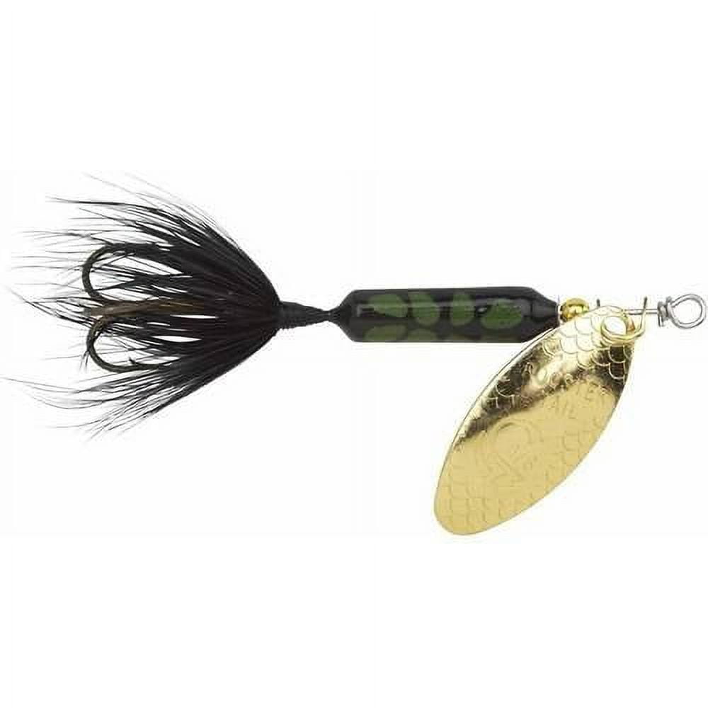 Yakima Bait Rooster Tail, Inline Spinnerbait Fishing Lure, 1/16 oz Glitter  Black 