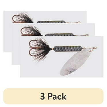 (3 pack) Yakima Bait Original Rooster Tail, Inline Spinnerbait Fishing Lure, 1/4 oz
