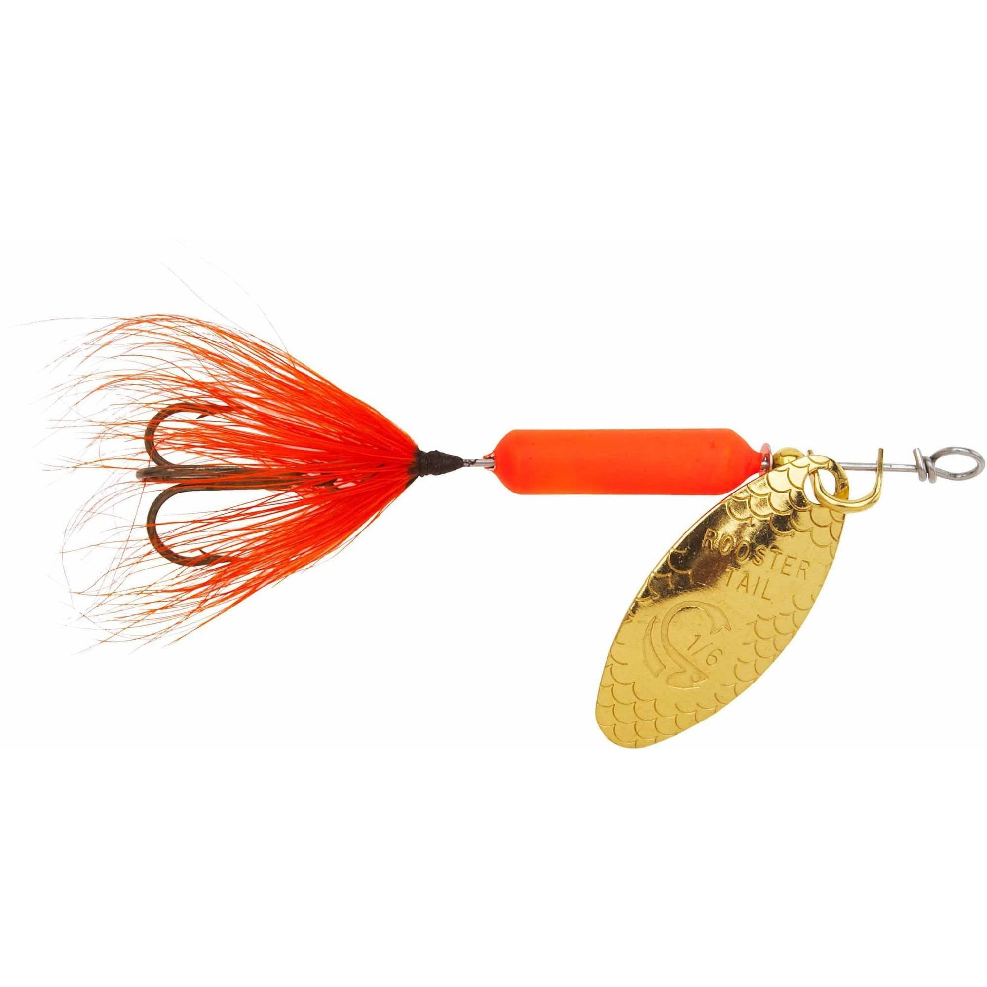 Yakima Wordens S206-FRT Rooster Tail in-Line Spinner, 2, 1/16 oz, Fire  Tiger