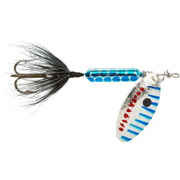 Yakima Bait Rooster Tail Metallic Silver Blue Pirate Fishing Lure for Trout