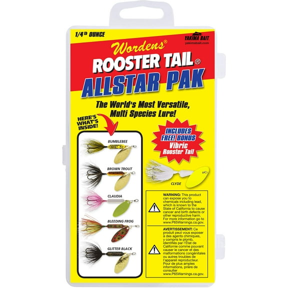 Yakima Bait Rooster Tail Spinner Box Kit.
