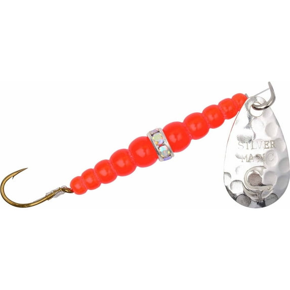 Yakima Bait Silver Magic #8 Single Hook, Flame Silver