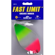 Yakima Bait Worden's Fast Limit 5" Kokanee Dodger Fishing Lure, Rainbow Green, 3850 RBOG