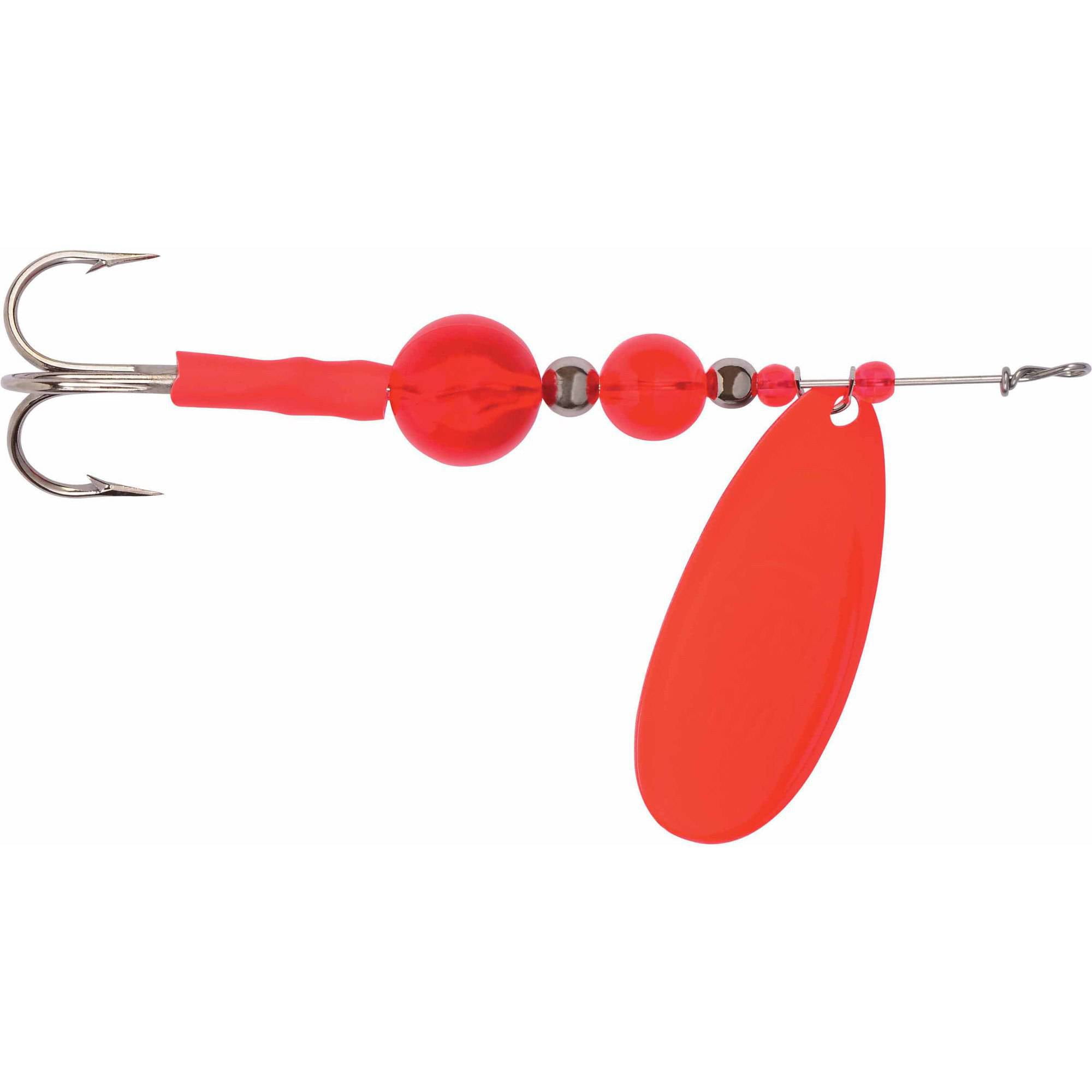 Yakima Bait Worden's Flash Glo 4" UV Casting Spinner, Fluorescent Red, 1/4 oz.