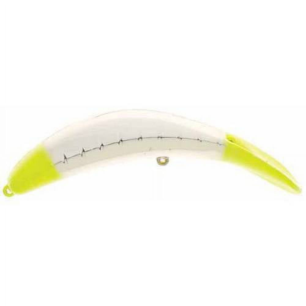 double fish hook nose Fang Hooks Rite Angler paired with MUSTADs 7691S stainless hook Yellow Double Hook | Kai