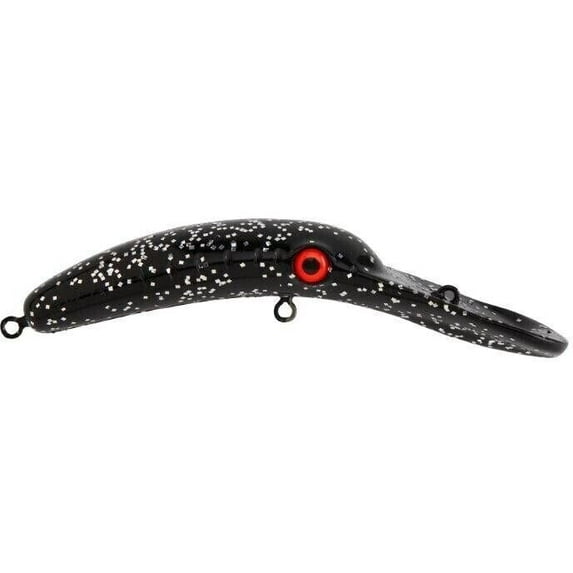Yakima Bait Worden's Mag Lip 3.5" Fishing Lure, Black & Silver Flake