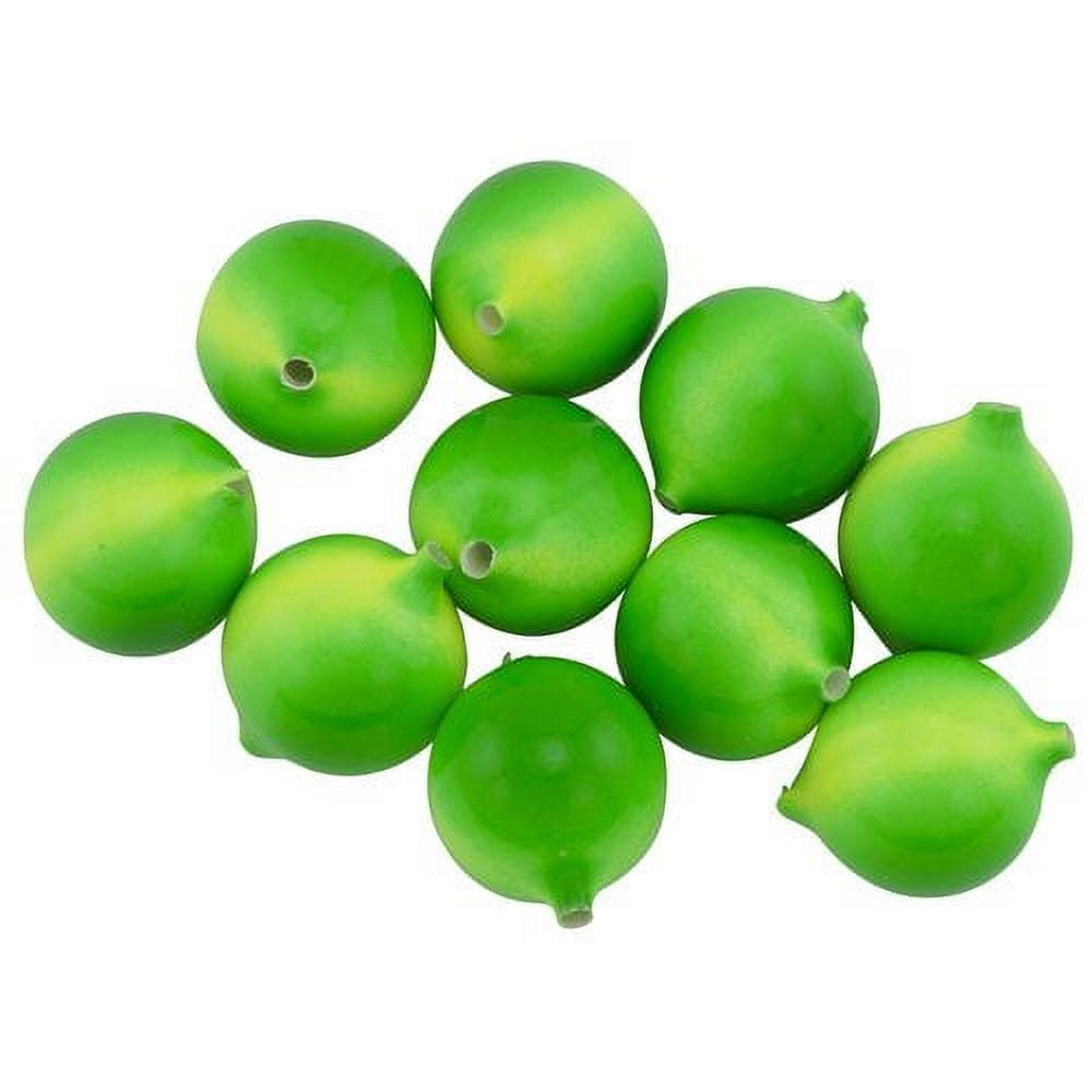 Yakima Bait Worden's Original Lil' Corky 1/2" Drift Bobbers, Lime & Chartreuse, Size 8, 14 mm, 10 Count, 652LICH