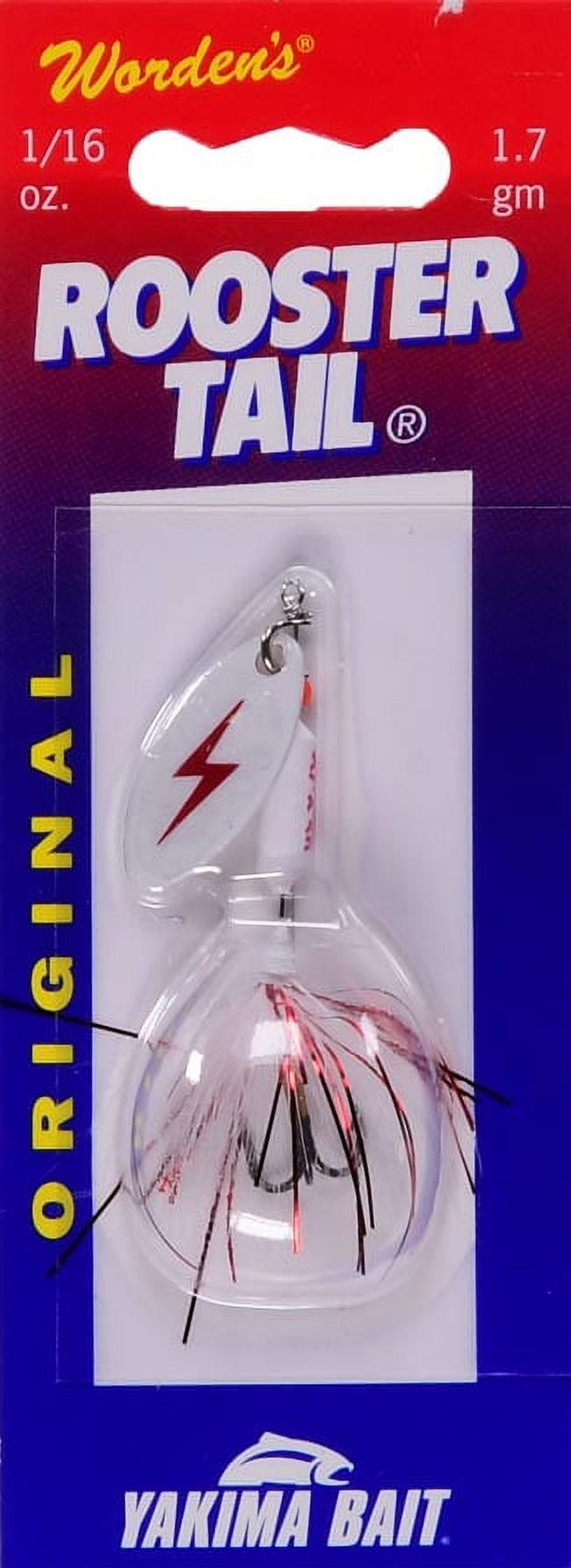 Yakima Bait Worden's Original Rooster Tail Fishing Lure, Bleeding Shad, 1/16 oz., Size 8, 206 BSHAD