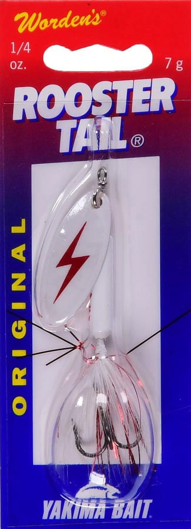 Yakima Bait Worden's Original Rooster Tail Fishing Lure, Bleeding Shad, 1/4 oz., Size 6, 212 BSHAD
