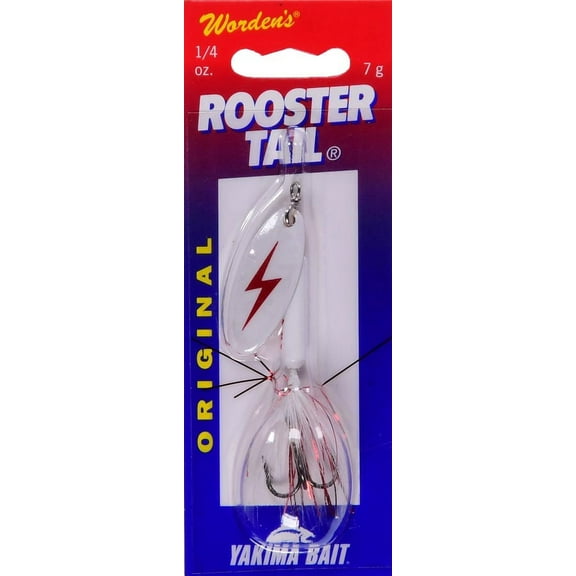 Yakima Bait Worden's Original Rooster Tail Fishing Lure, Bleeding Shad, 1/4 oz., Size 6, 212 BSHAD