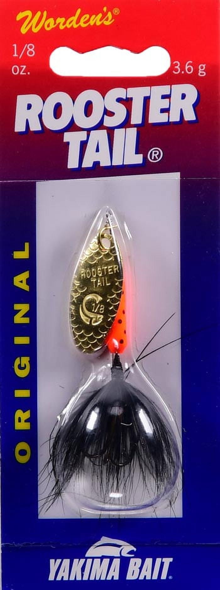 Yakima Bait Worden's Original Rooster Tail Fishing Lure, Flame Dalmatian, 1/8 oz., Size 10, 208 FLDA