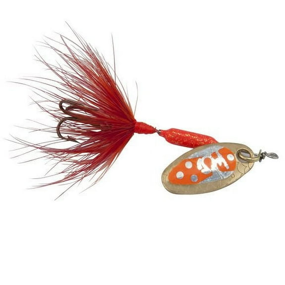 Yakima Bait Worden's Original Rooster Tail Fishing Lure, Glitter Flame & Tux, 1/24 oz., 204 GFL-TUX