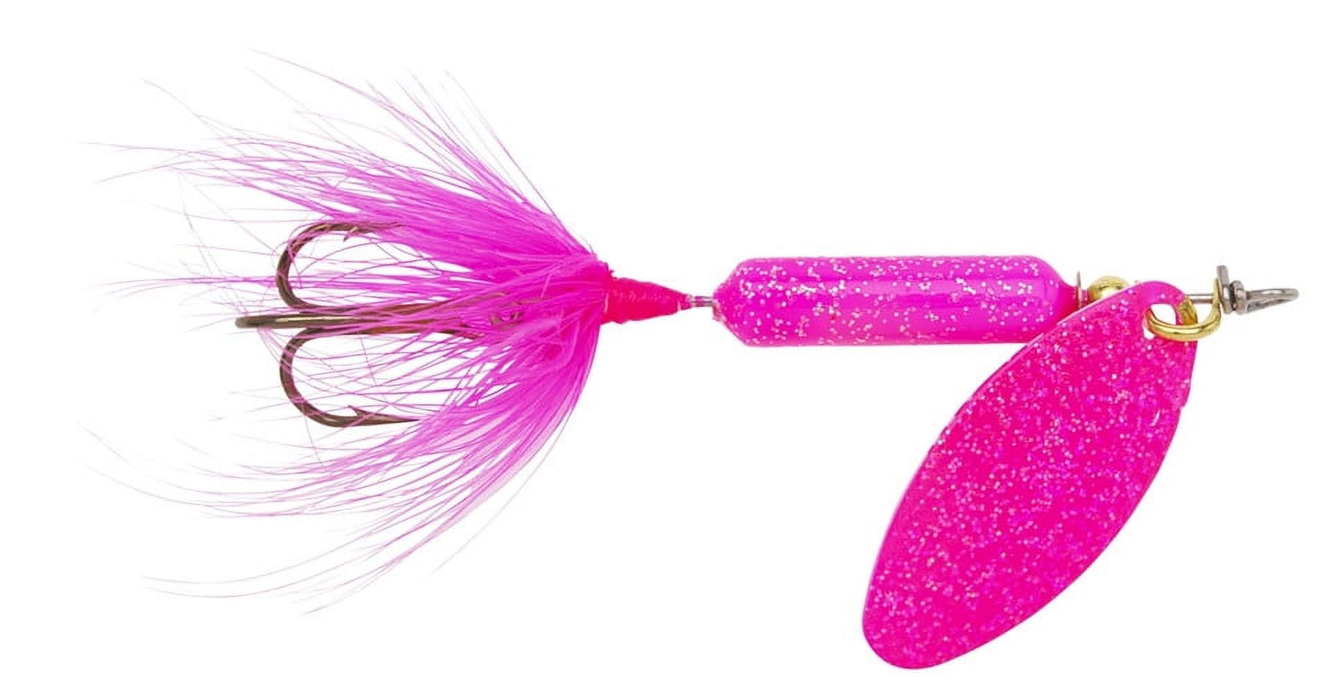 Worden's Rooster Tail Spinner, 1 oz / Glitter Pink