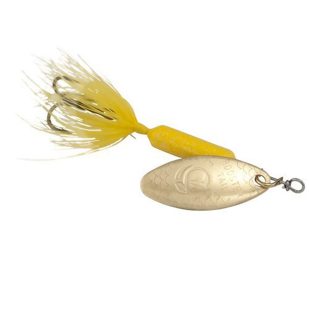 Yakima Bait Worden's Original Rooster Tail Fishing Lure, Glitter Yellow, 1/6 oz., Size 8, 210 GYL
