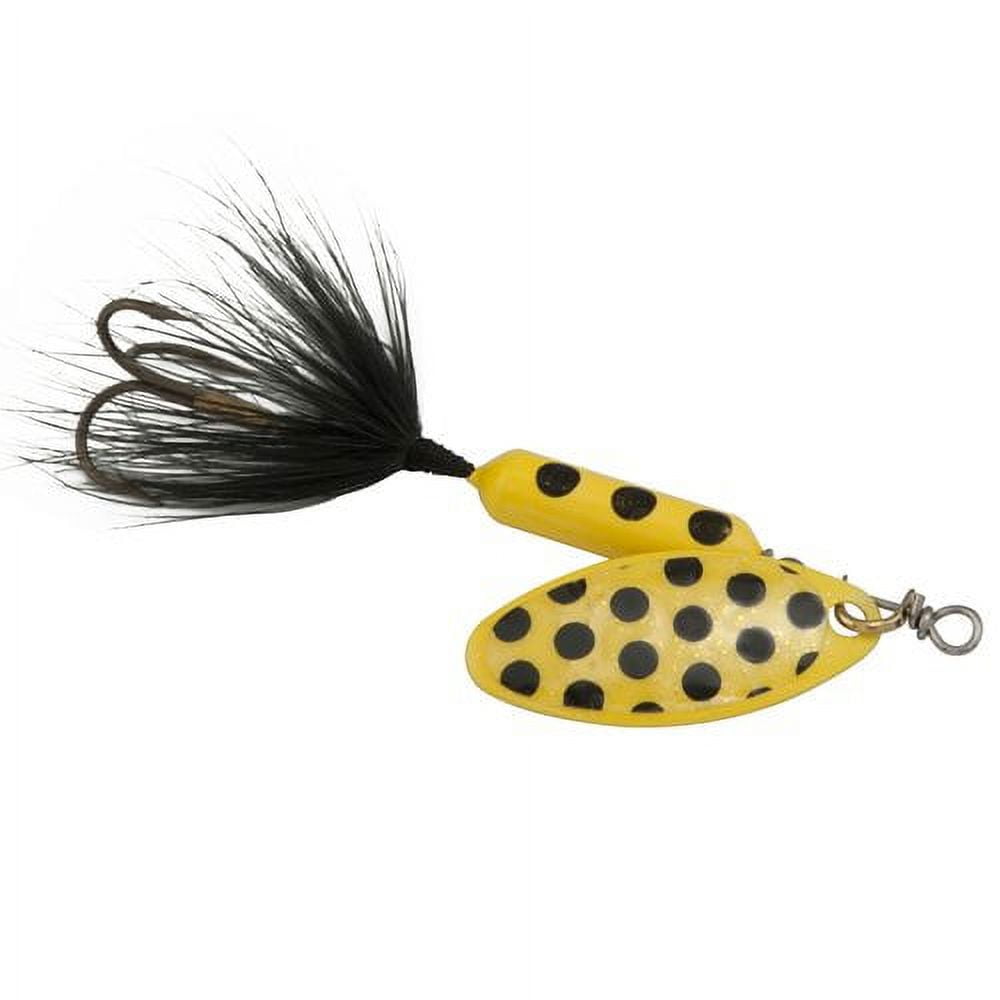Yakima Bait Worden's Original Rooster Tail Fishing Lure, Yellow & Silver, 1/6 oz., Size 8, 210 YLS