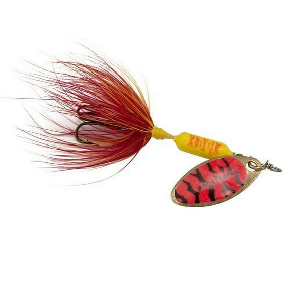 Yakima Bait Worden's Original Rooster Tail Fishing Lure, Yellow Tiger, 1/16 oz., Size 12, 206 YRT