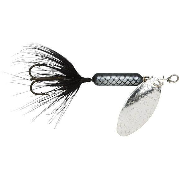Yakima Bait Worden's Original Rooster Tail, Inline Spinnerbait Fishing Lure, Black, 1/24 oz.